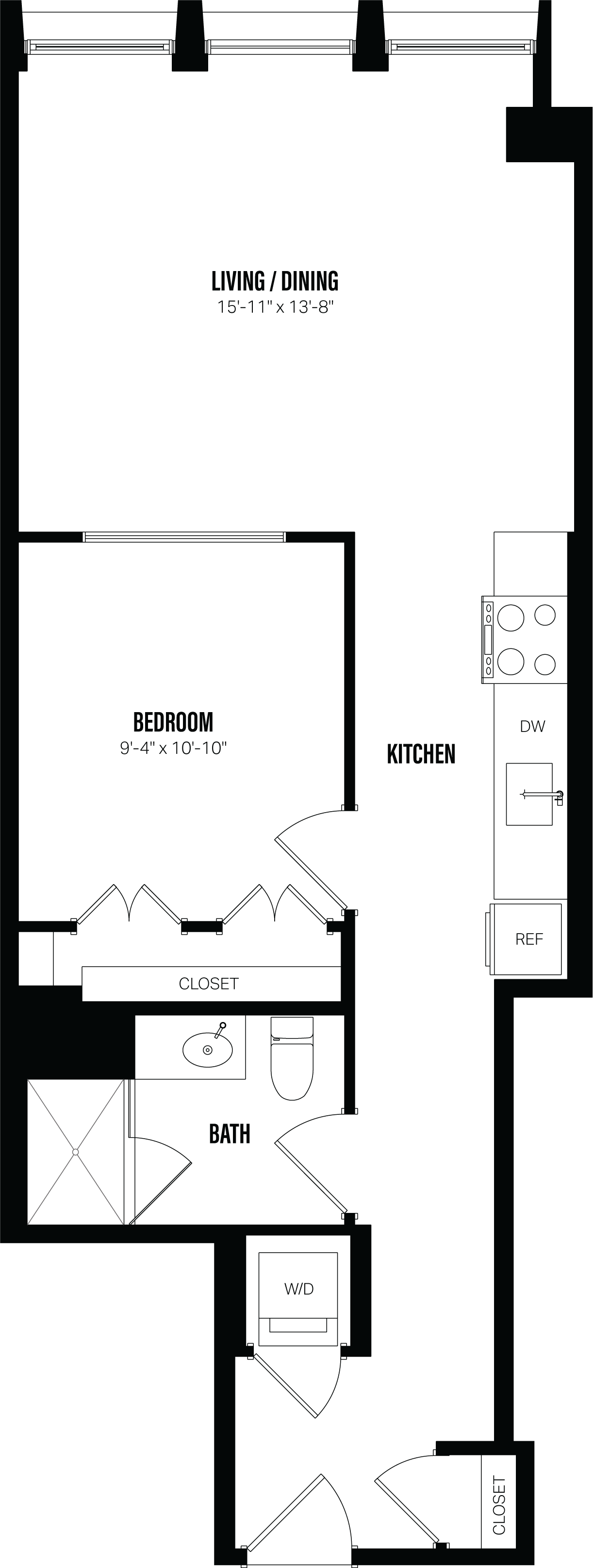 Floor Plan Image of Apartment Apt 304