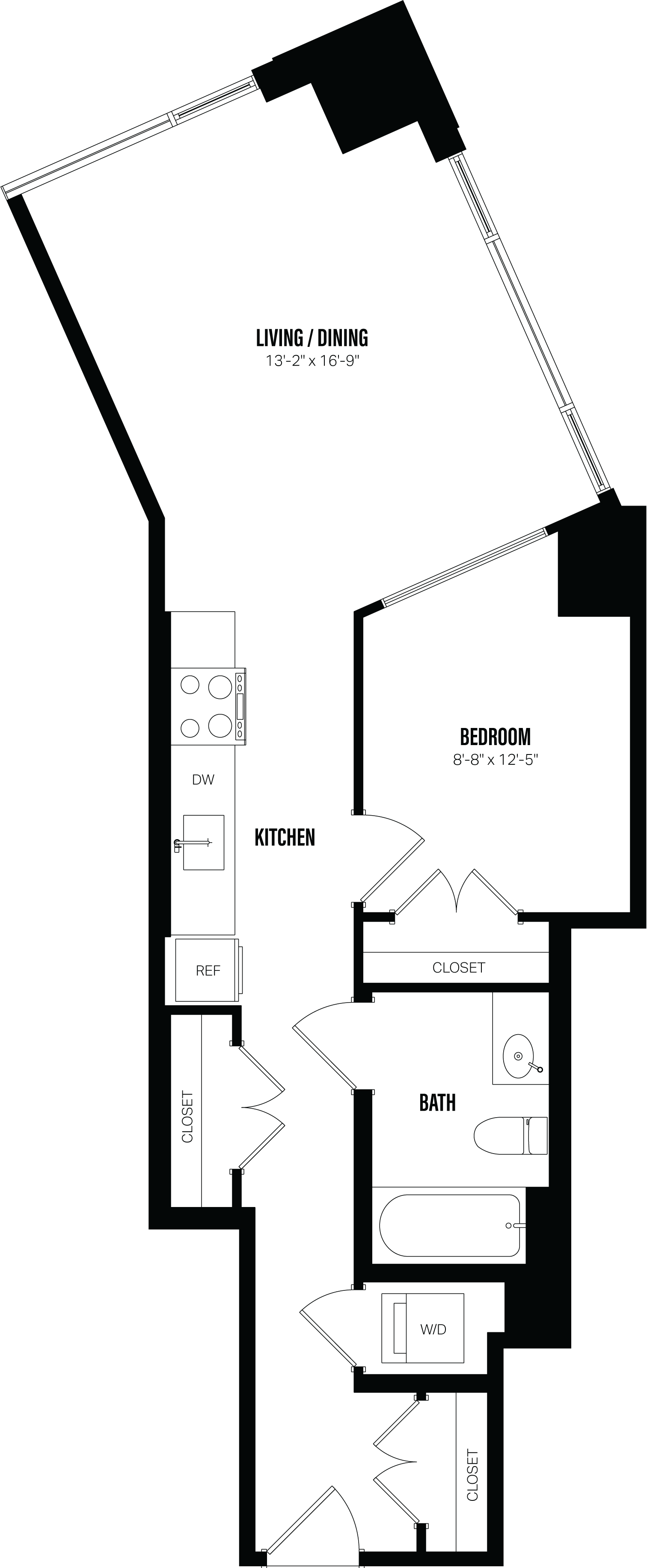 Floor Plan Image of Apartment Apt 217