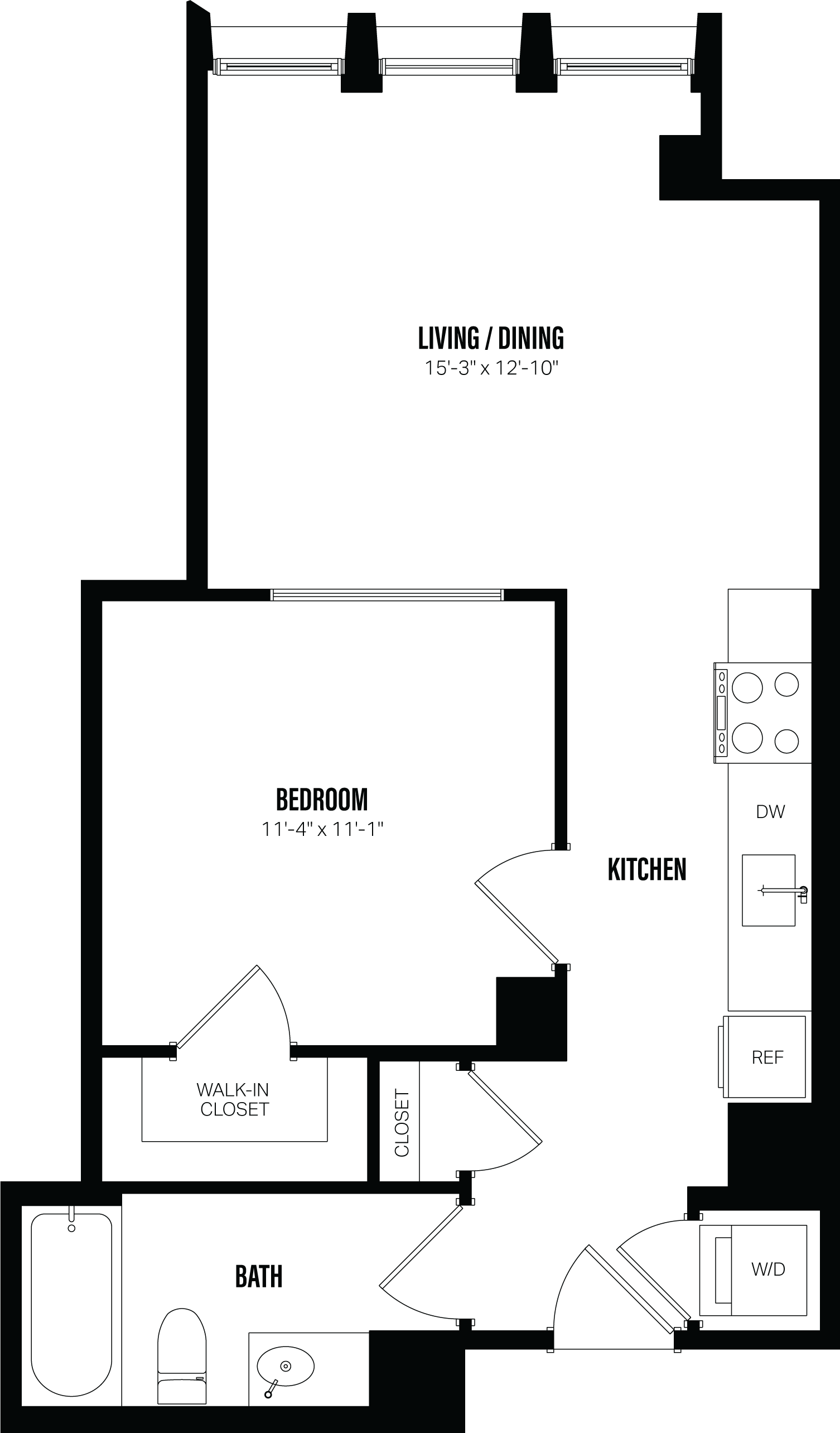 Floor Plan Image of Apartment Apt 218