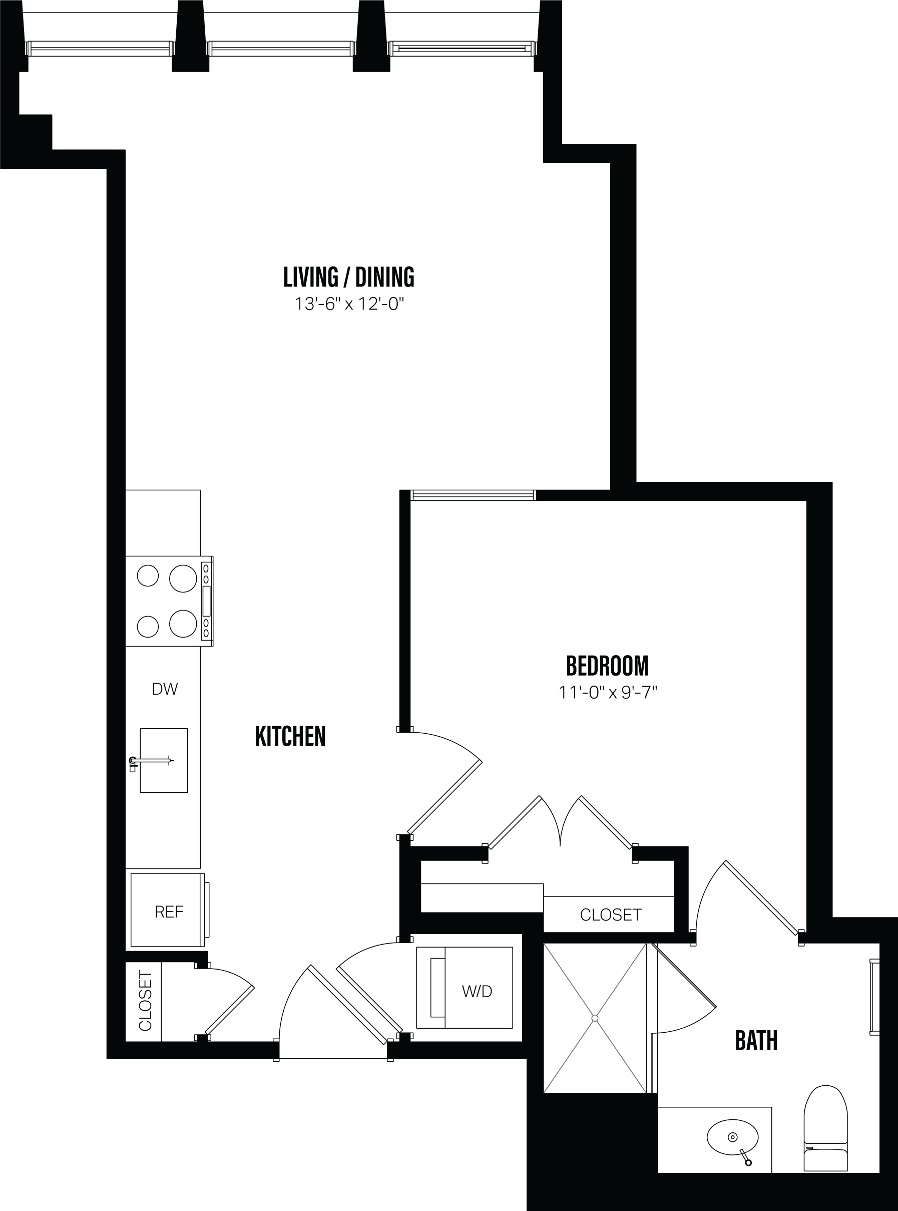 Floor Plan Image of Apartment Apt 319
