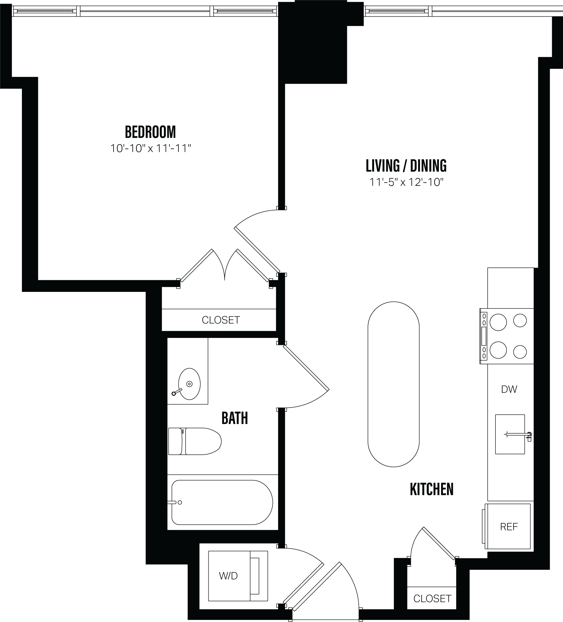 Floor Plan Image of Apartment Apt 201