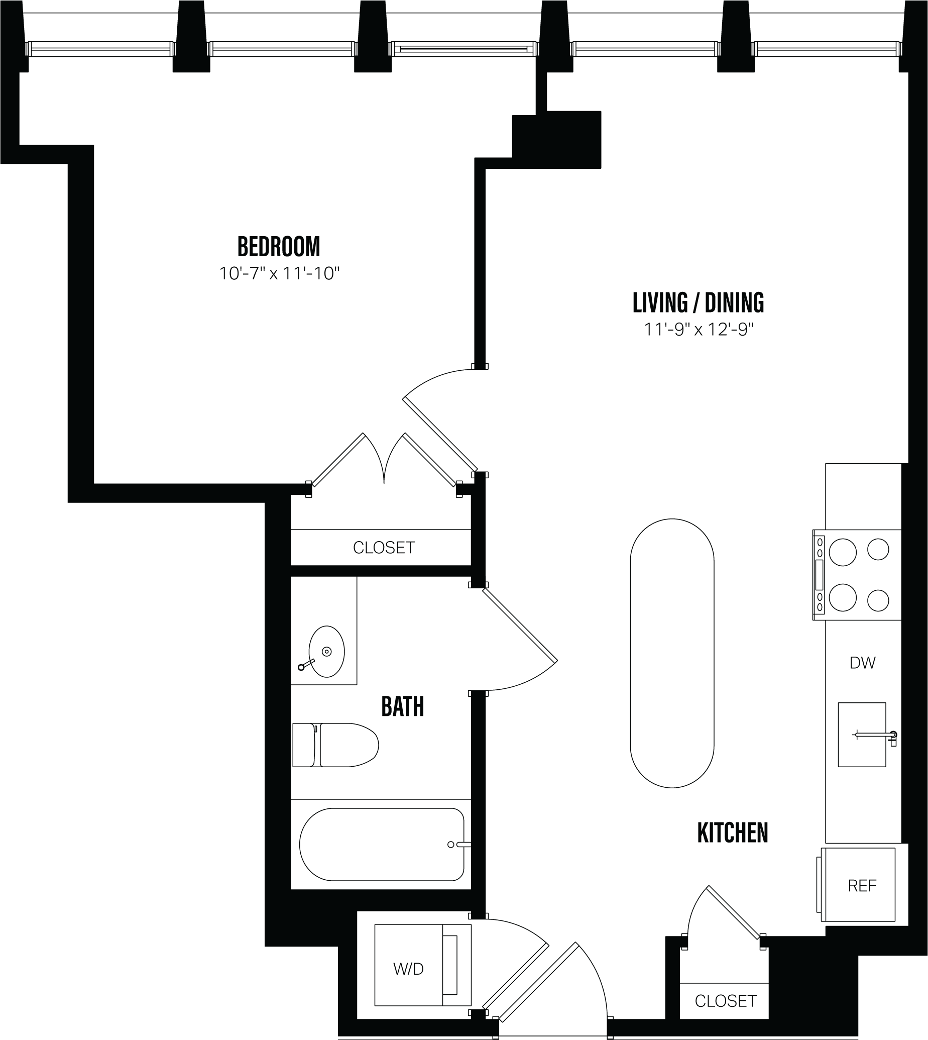Floor Plan Image of Apartment Apt 301