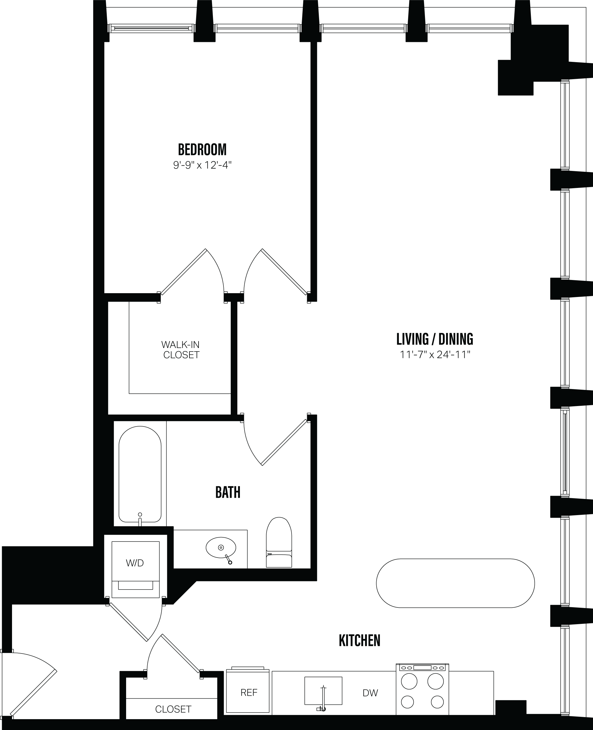 Floor Plan Image of Apartment Apt 302