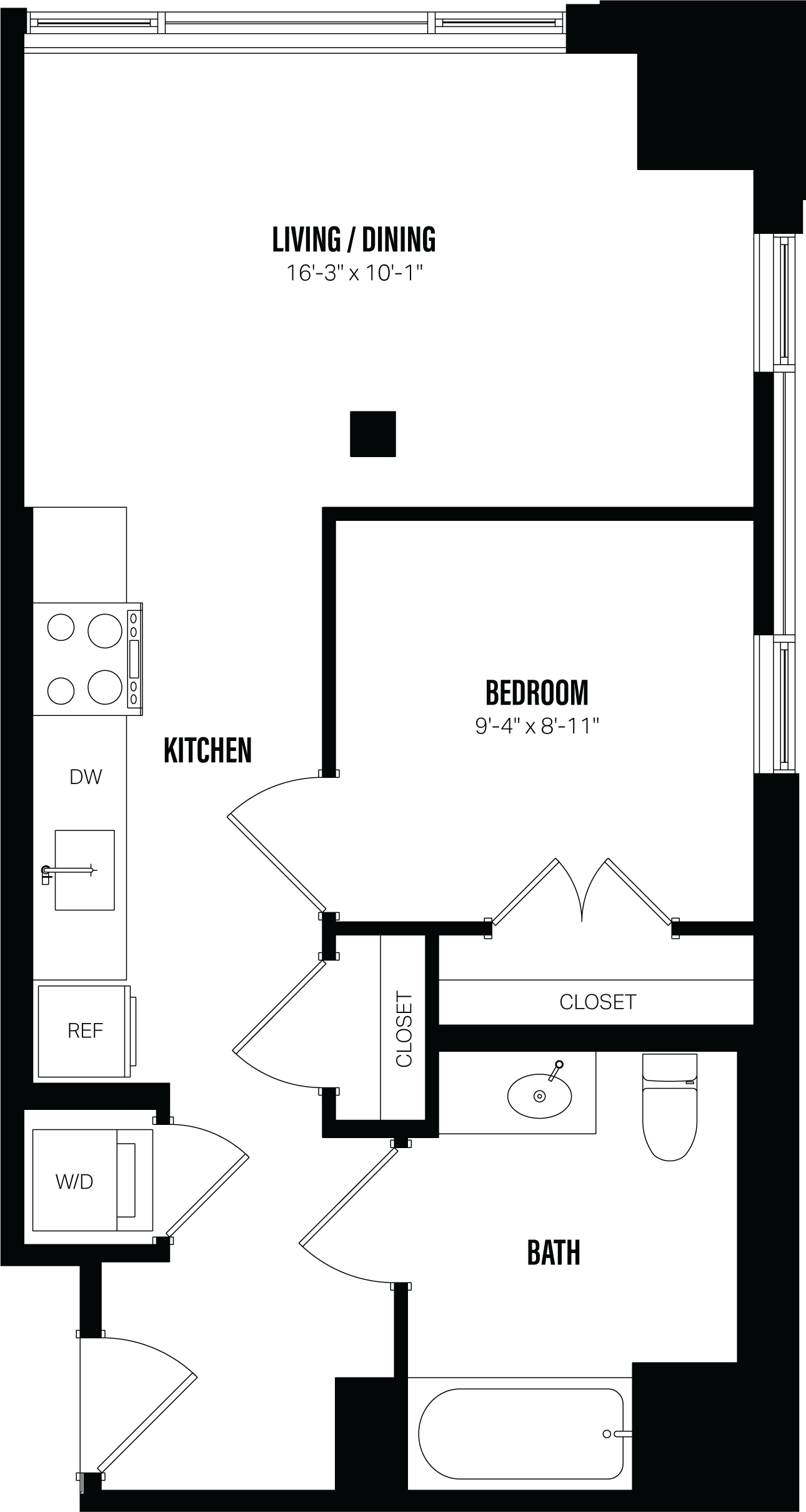 Floor Plan Image of Apartment Apt 116