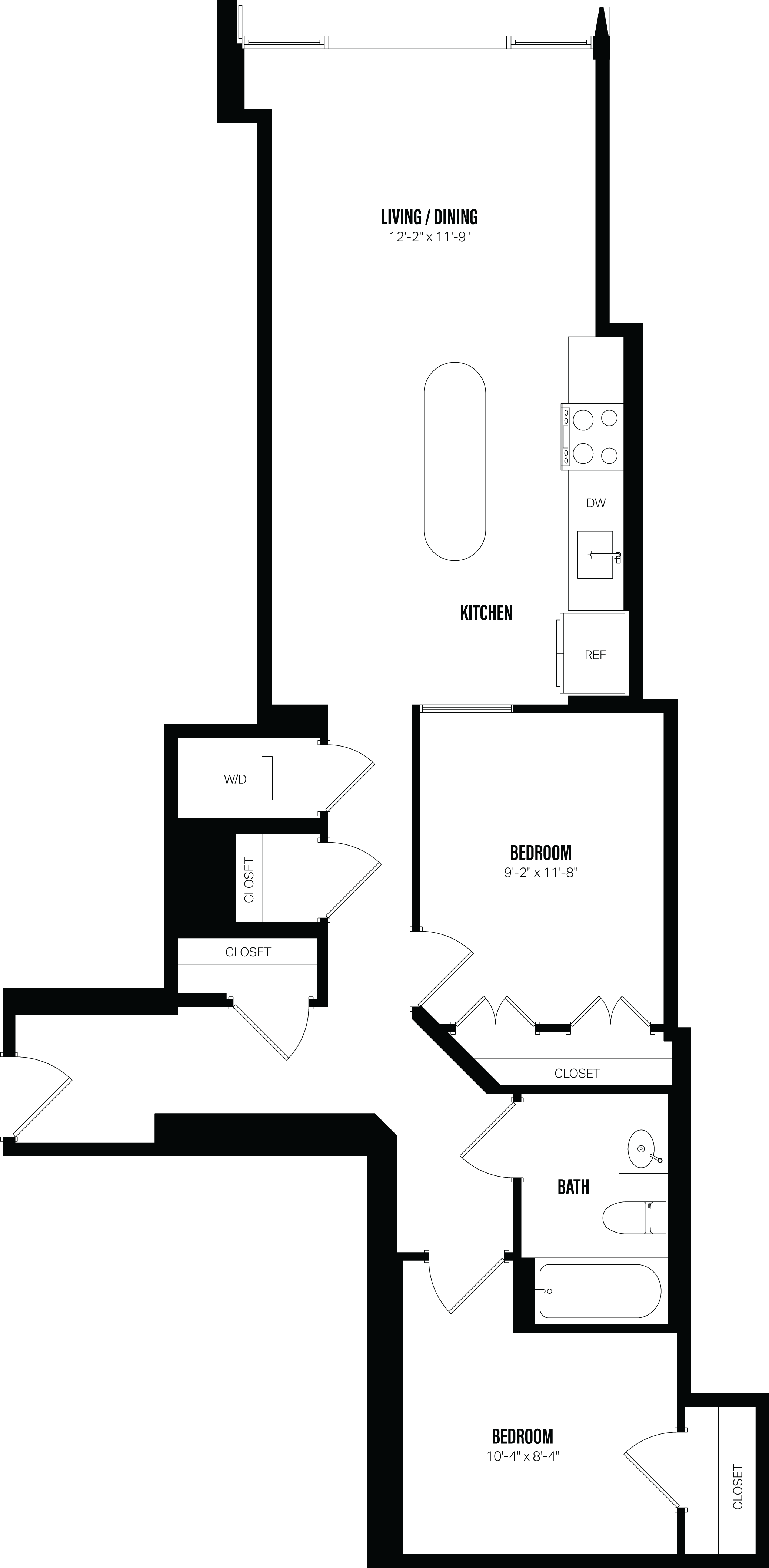 Floor Plan Image of Apartment Apt 208