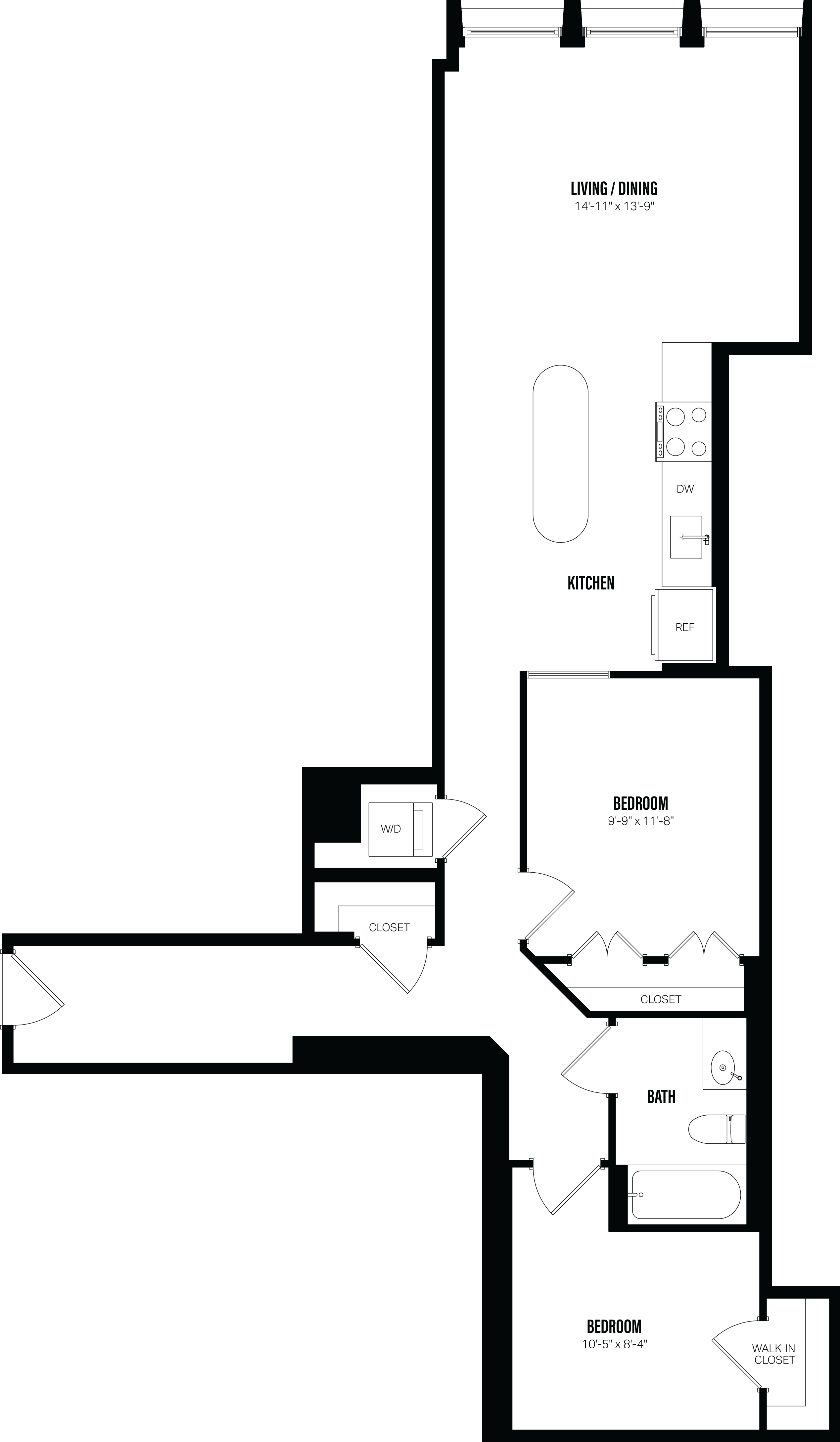 Floor Plan Image of Apartment Apt 308