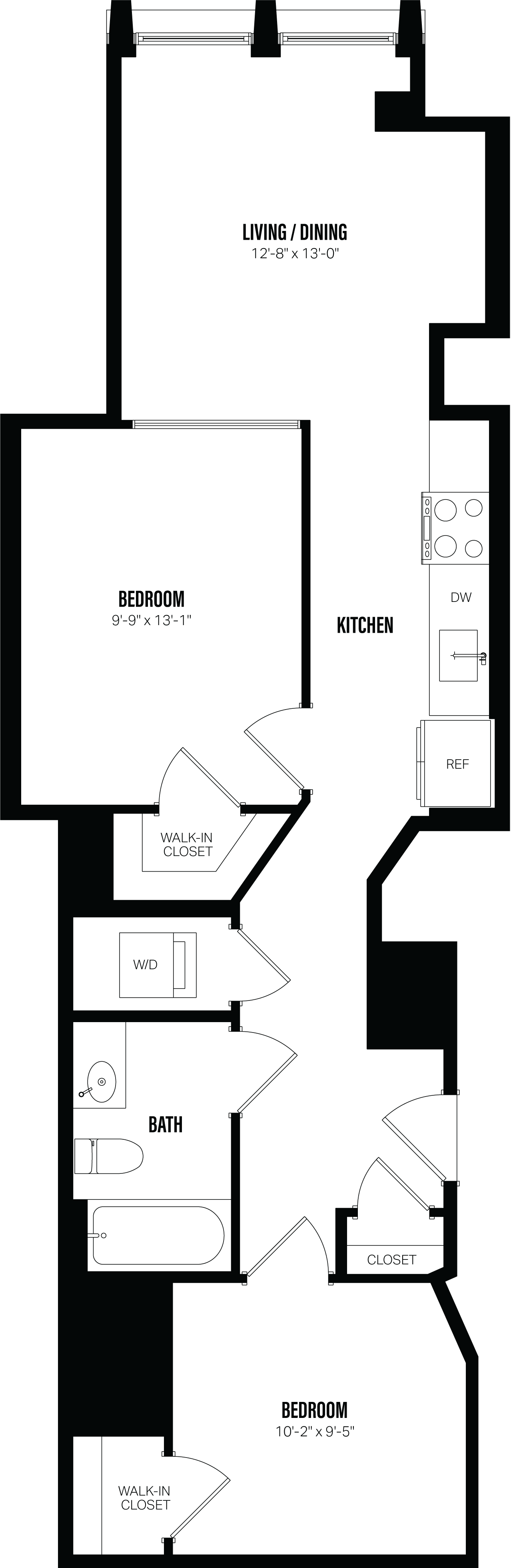 Floor Plan Image of Apartment Apt 309