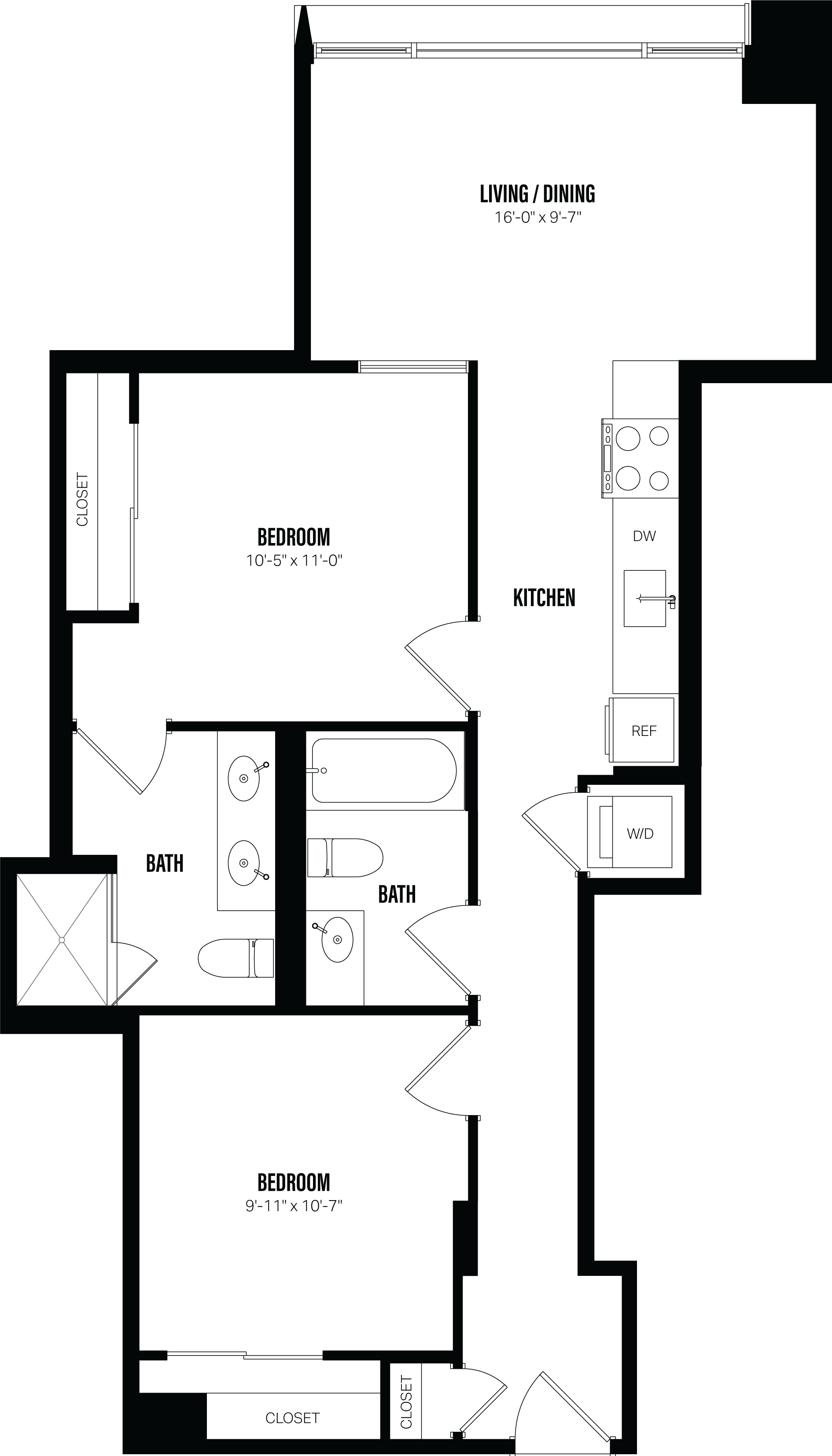 Floor Plan Image of Apartment Apt 212