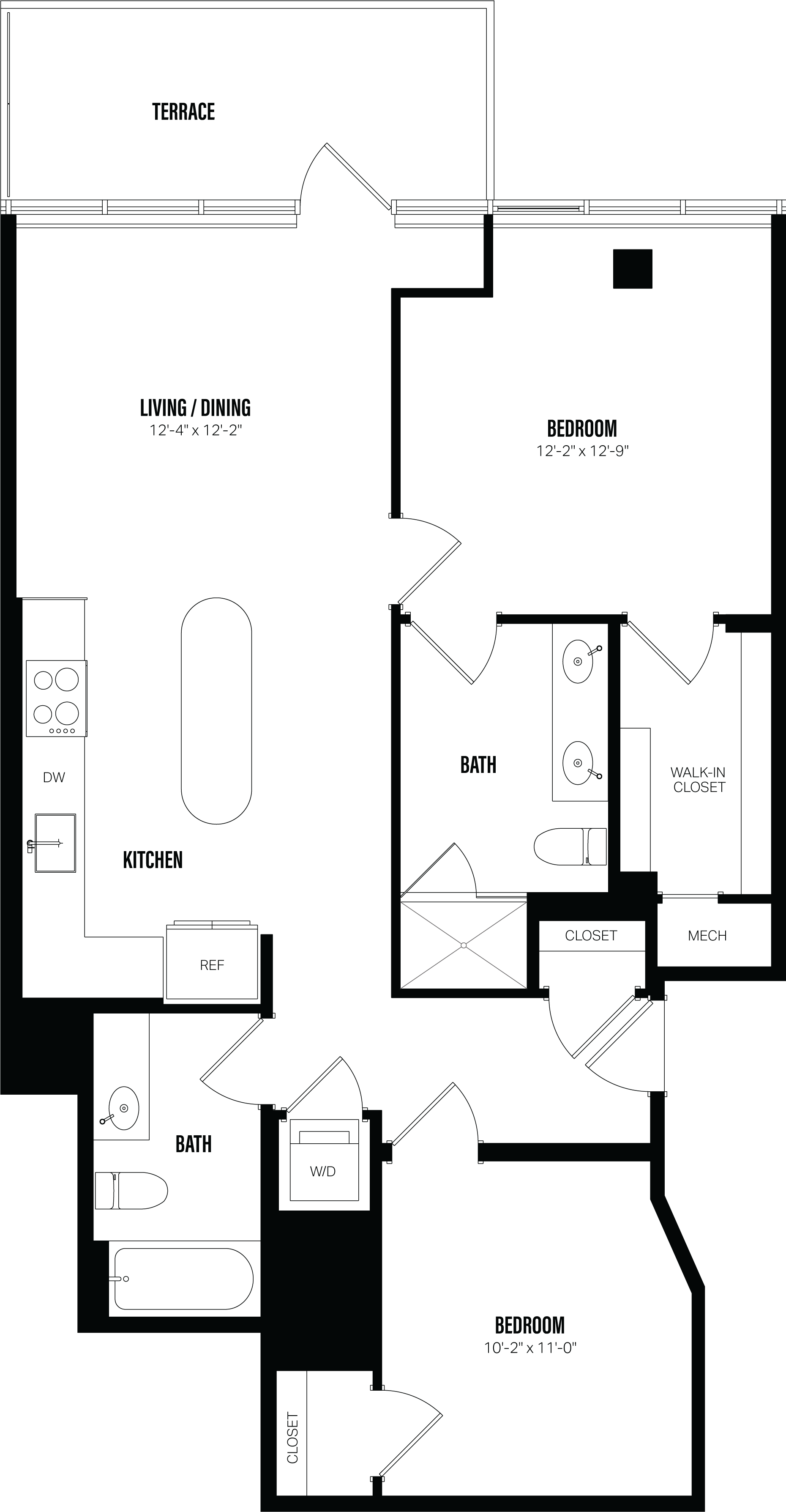 Floor Plan Image of Apartment Apt PH02