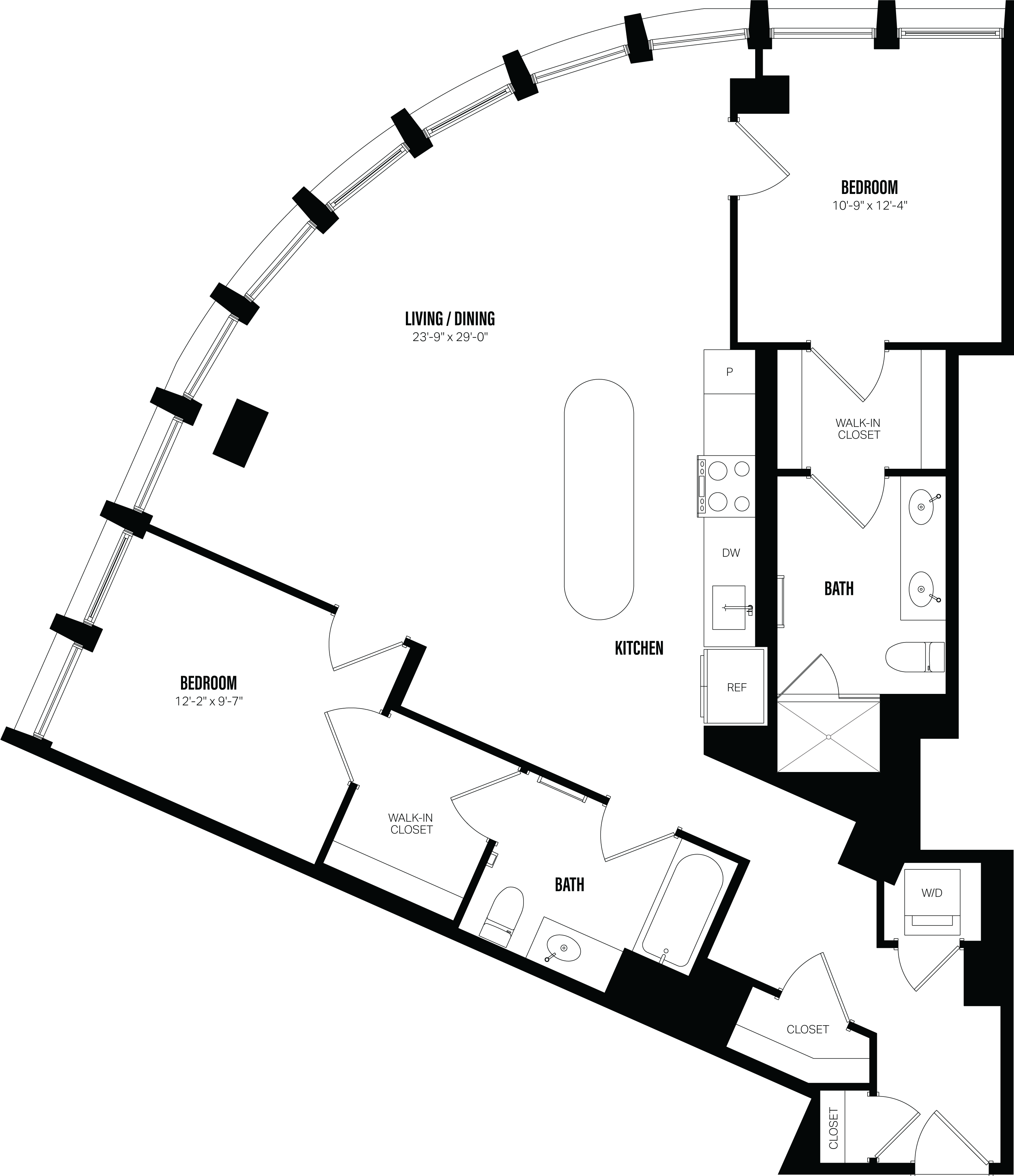 Floor Plan Image of Apartment Apt 311