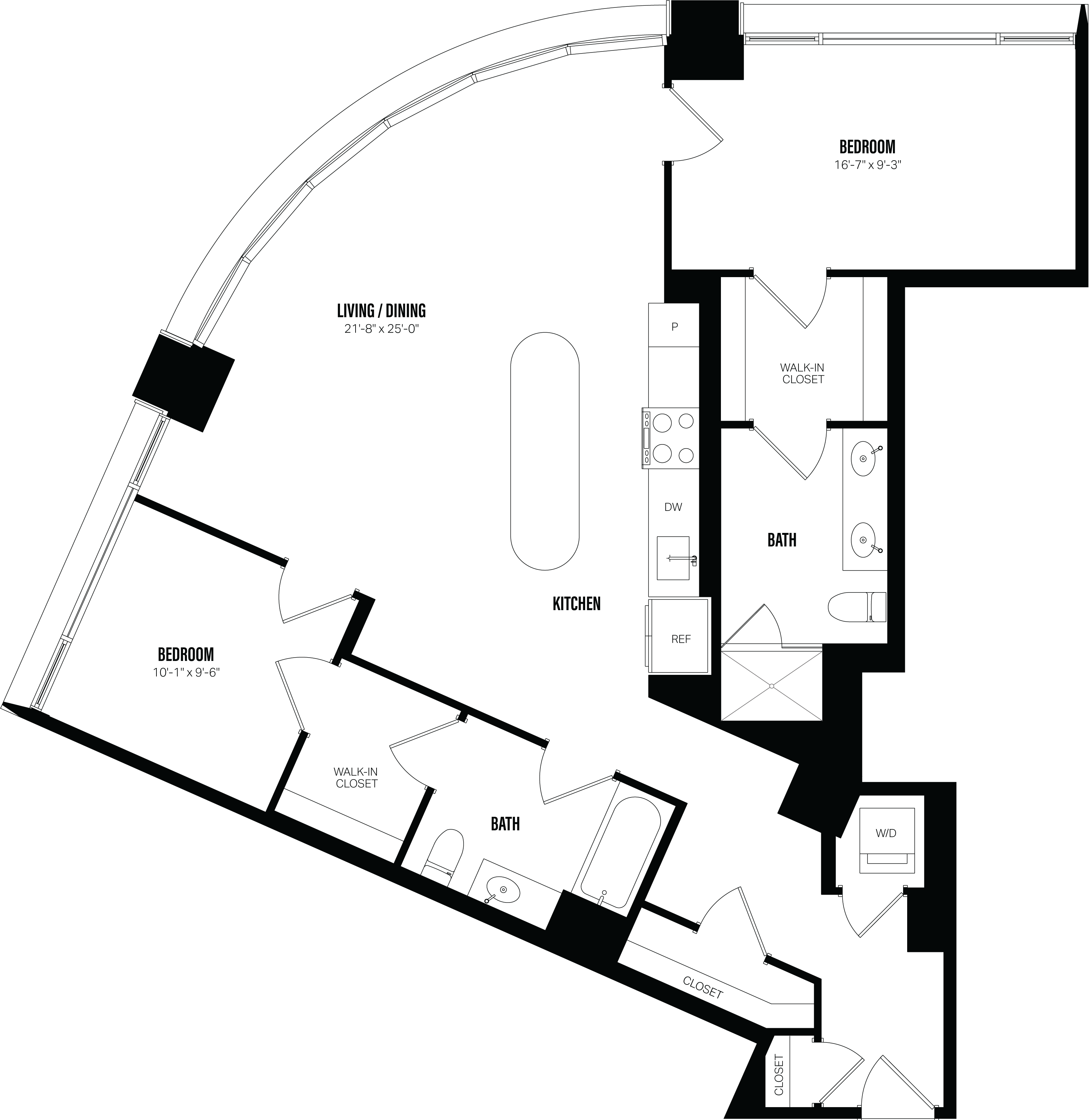 Floor Plan Image of Apartment Apt 211
