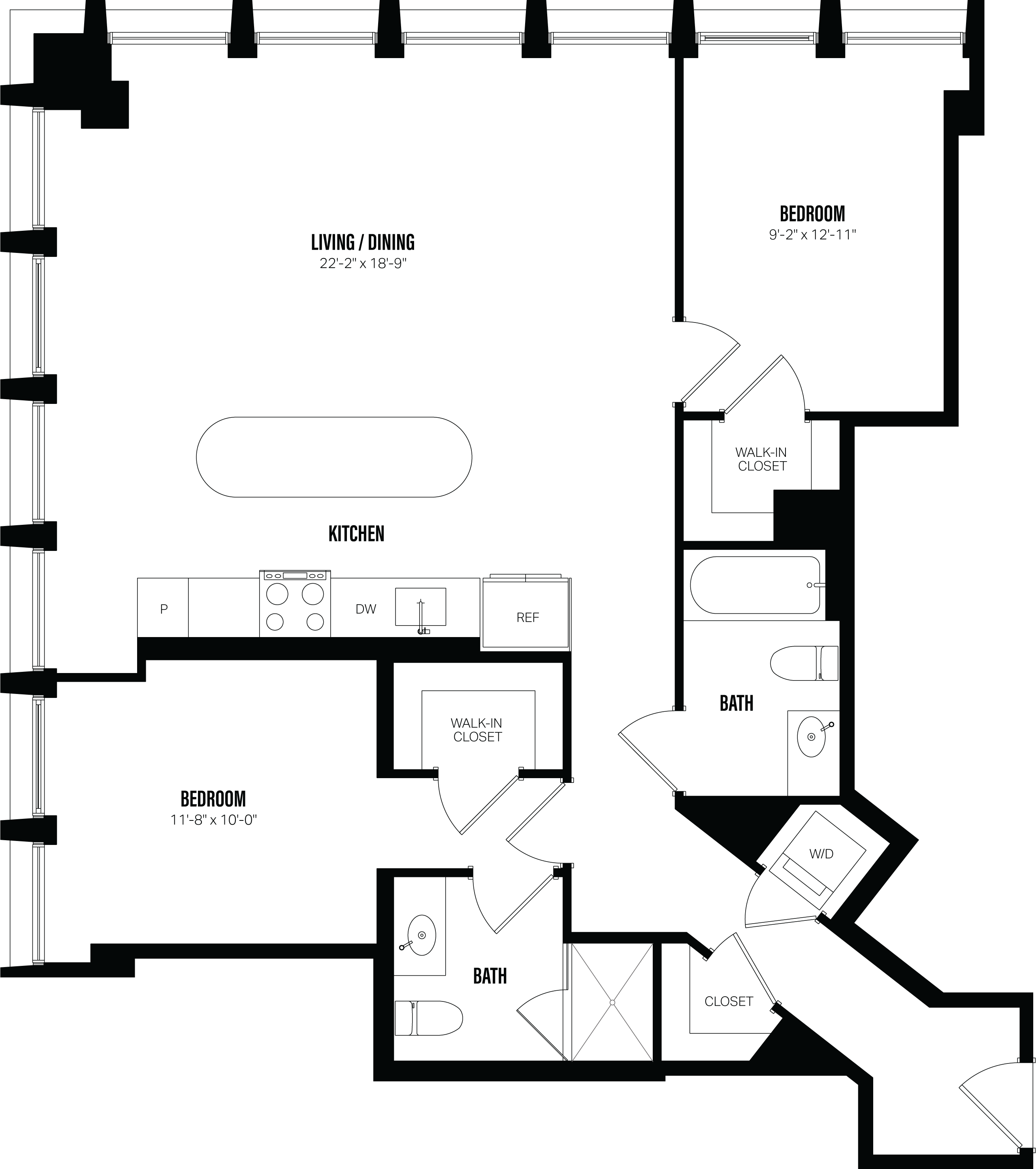 Floor Plan Image of Apartment Apt 413