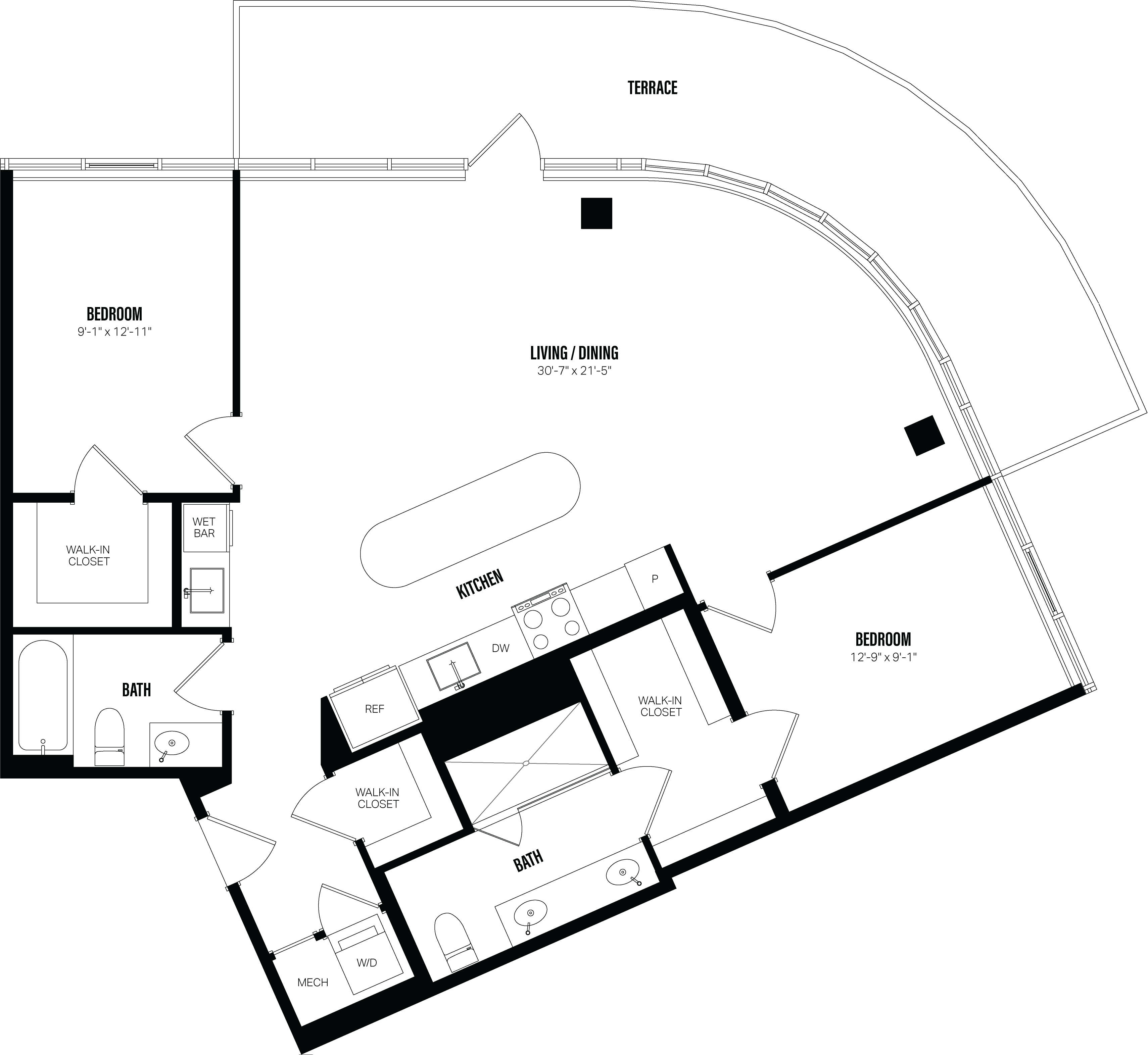 Floor Plan Image of Apartment Apt PH03