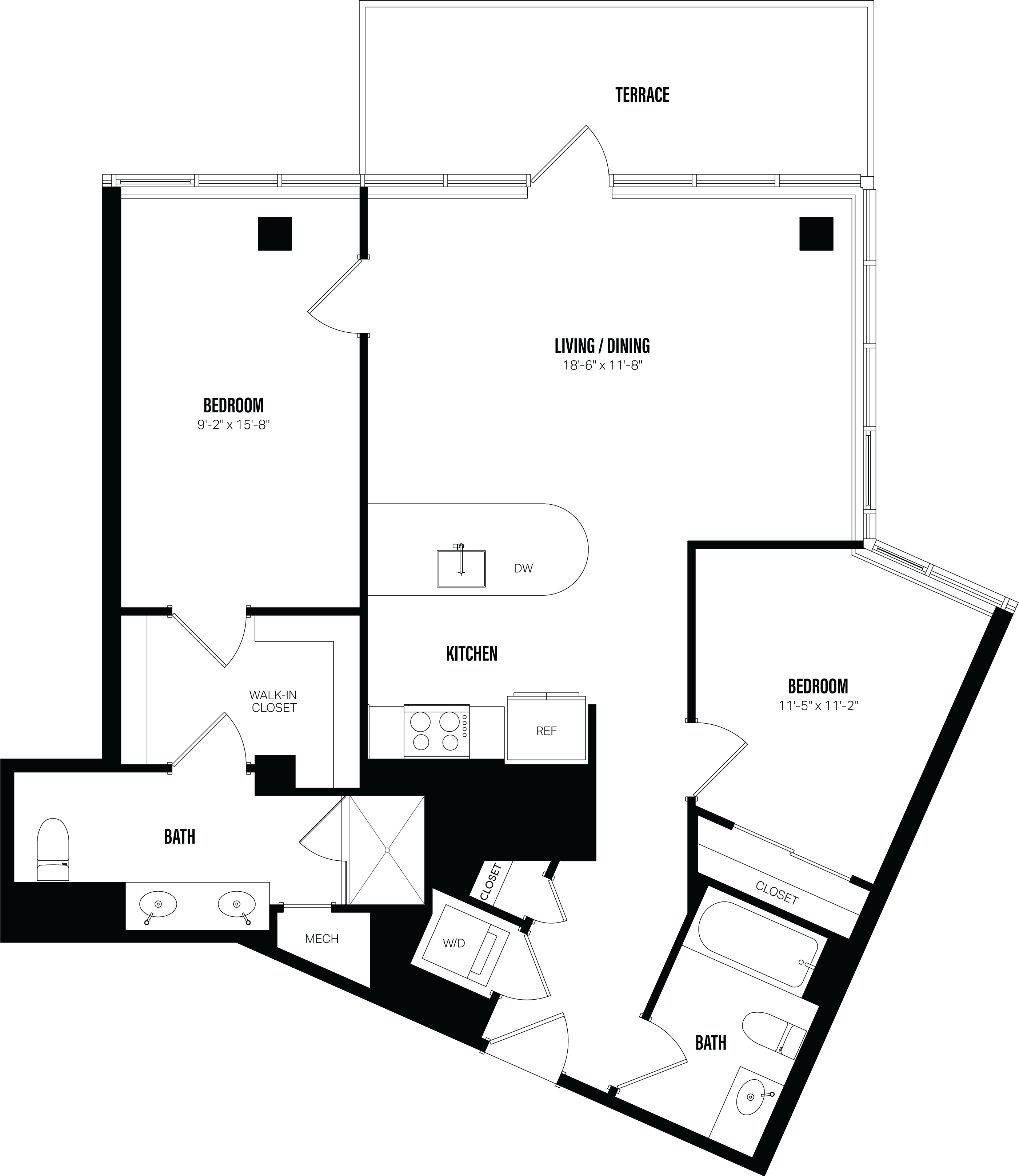 Floor Plan Image of Apartment Apt PH06