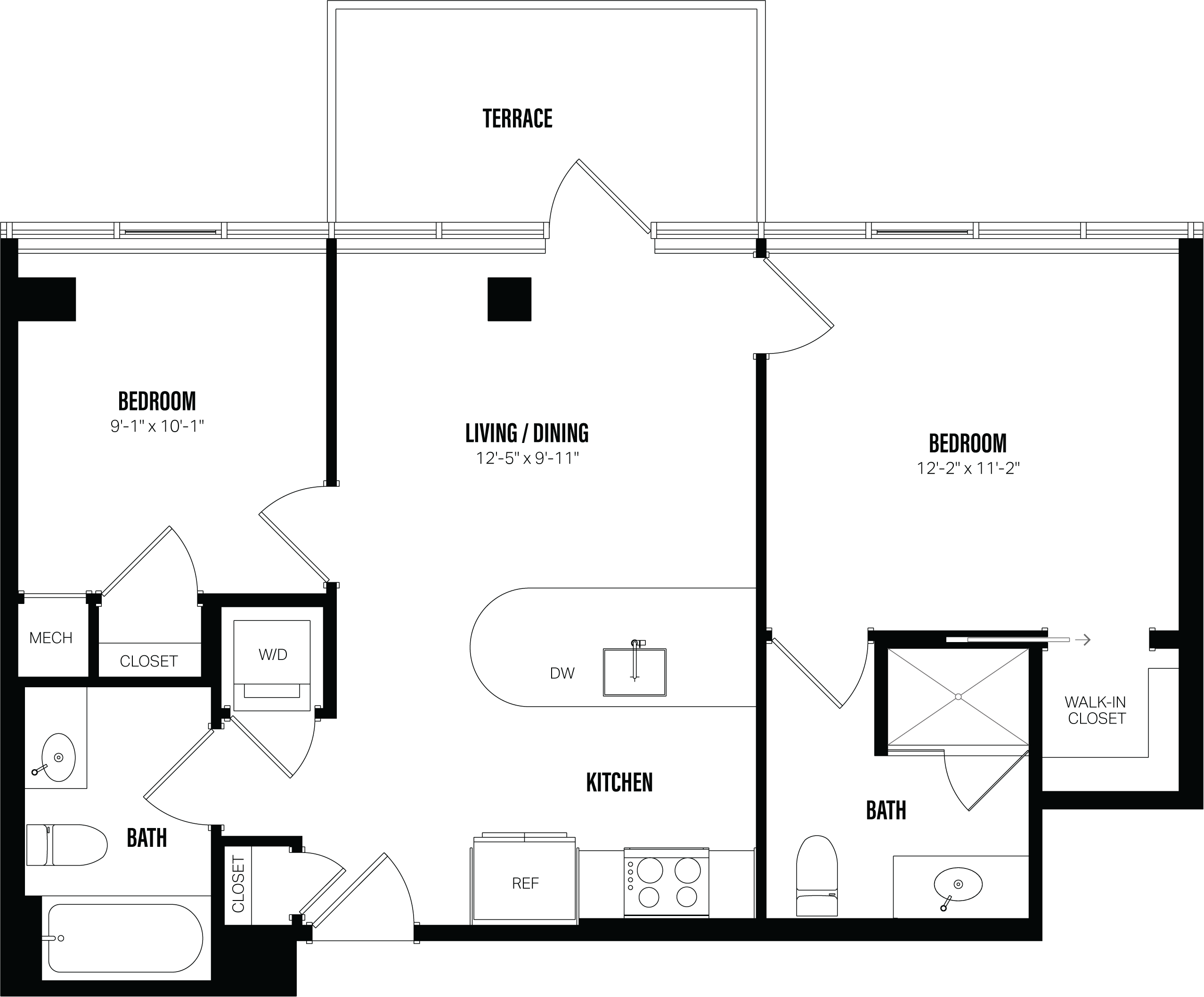Floor Plan Image of Apartment Apt PH07