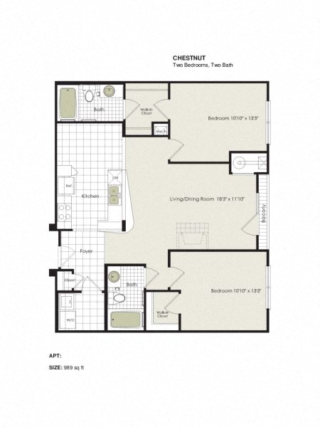 Apartment 4-309 floorplan