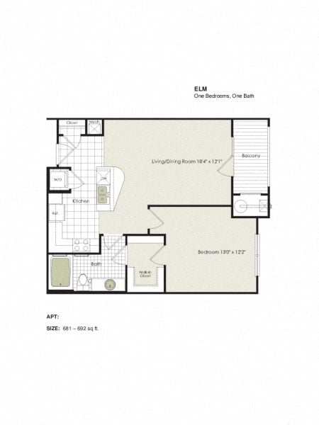 Apartment 4-318 floorplan