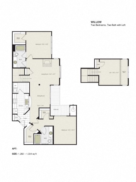 Apartment 1-615 floorplan