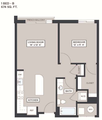 Apartment 213 Floor plan