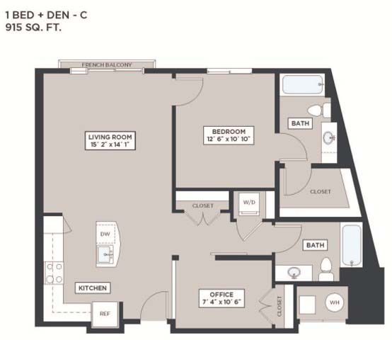 Apartment 332 floor plan thumb