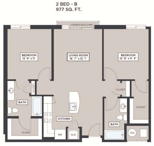 Apartment 435 floor plan thumb