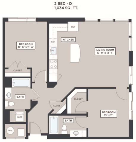 Apartment 417 floor plan thumb