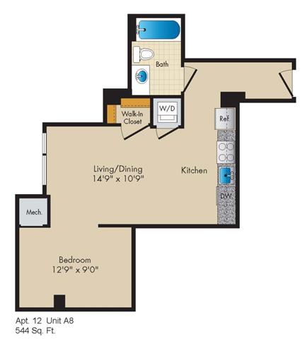 Apartment 012 floorplan