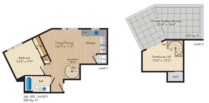 Apartment 438 floorplan