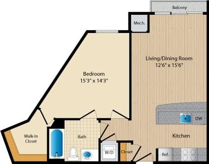 Apartment 354 floorplan