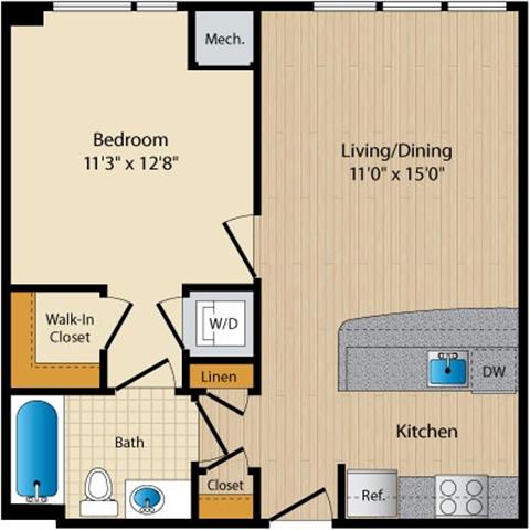 Apartment 135 floorplan
