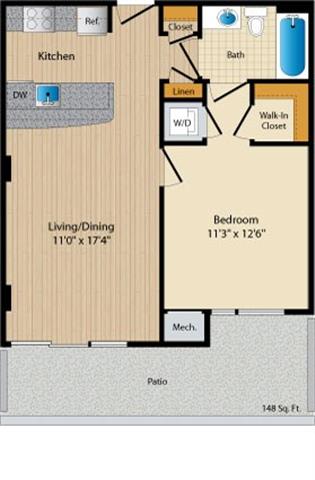 Apartment 014 floorplan