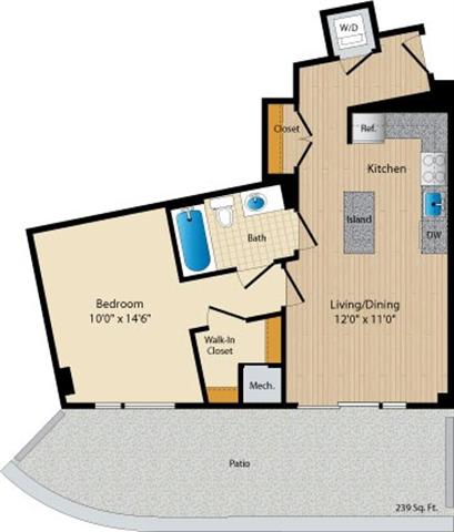 Apartment 018 floorplan