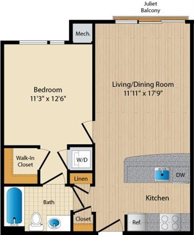 Apartment 336 floorplan