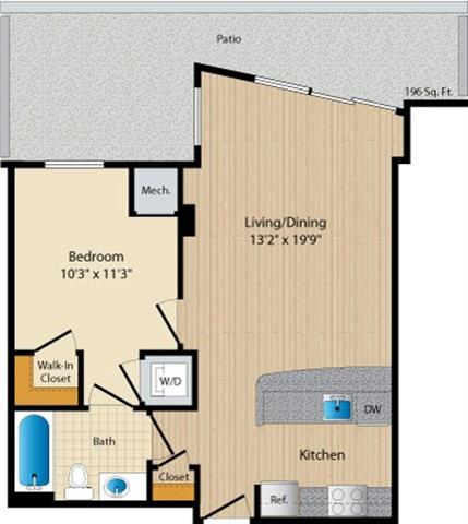 Apartment 045 floorplan