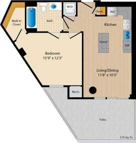 Apartment 050 floorplan