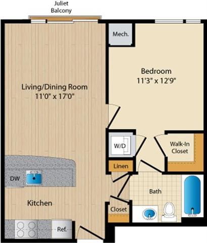 Apartment 121 floorplan