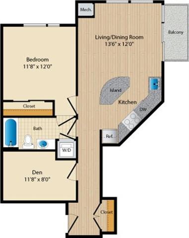 Apartment 332 floorplan