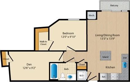 Apartment 158 floorplan