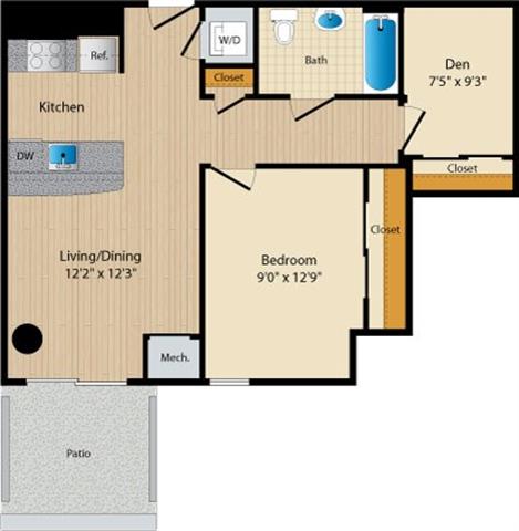Apartment 013 floorplan