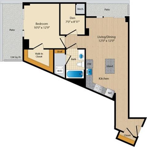 Apartment 032 floorplan