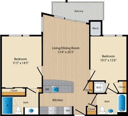 Apartment 150 floorplan