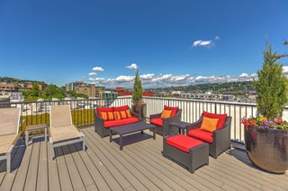 Rooftop view at 708 Uptown, Seattle, Washington
