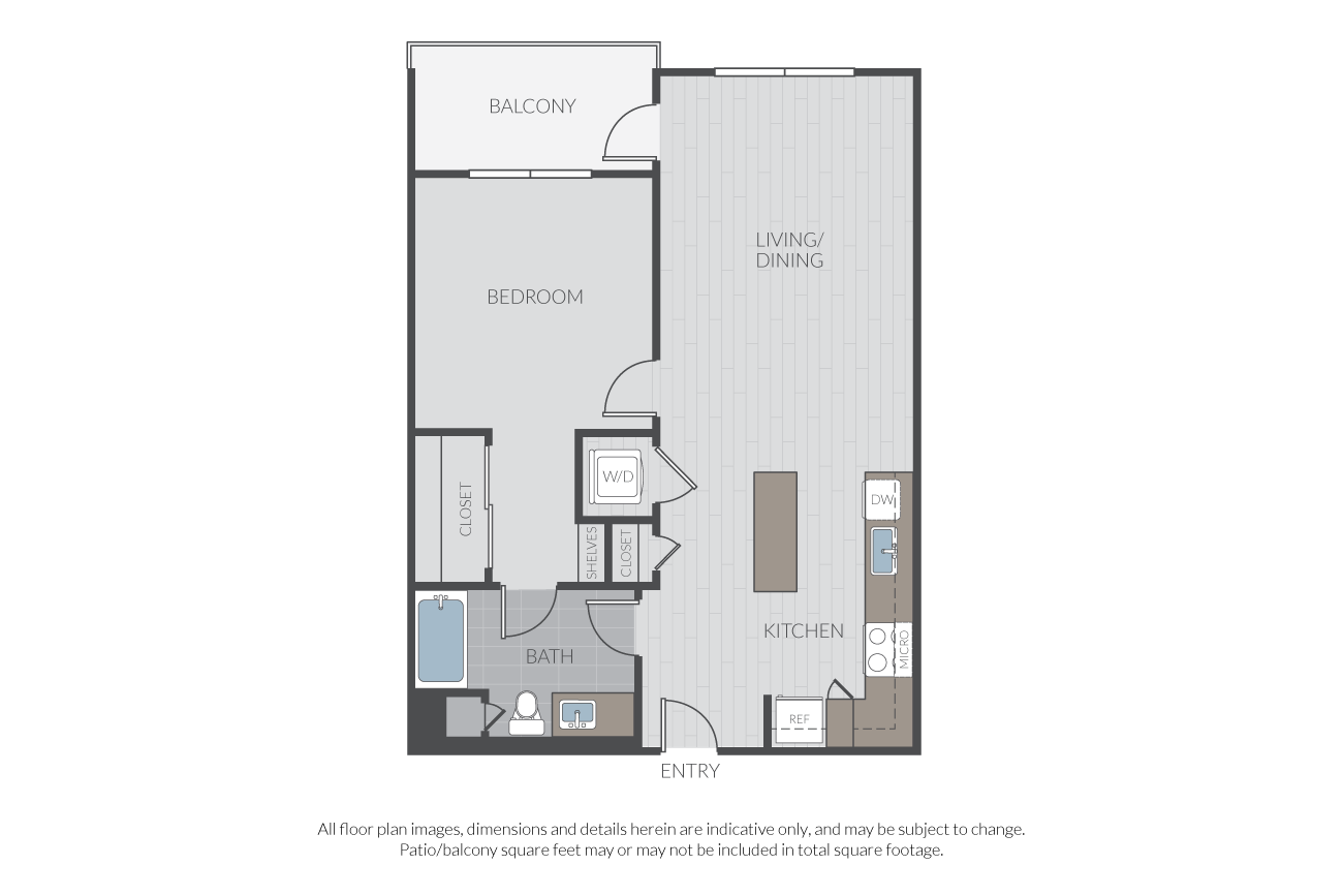 Plan 1K floor plan