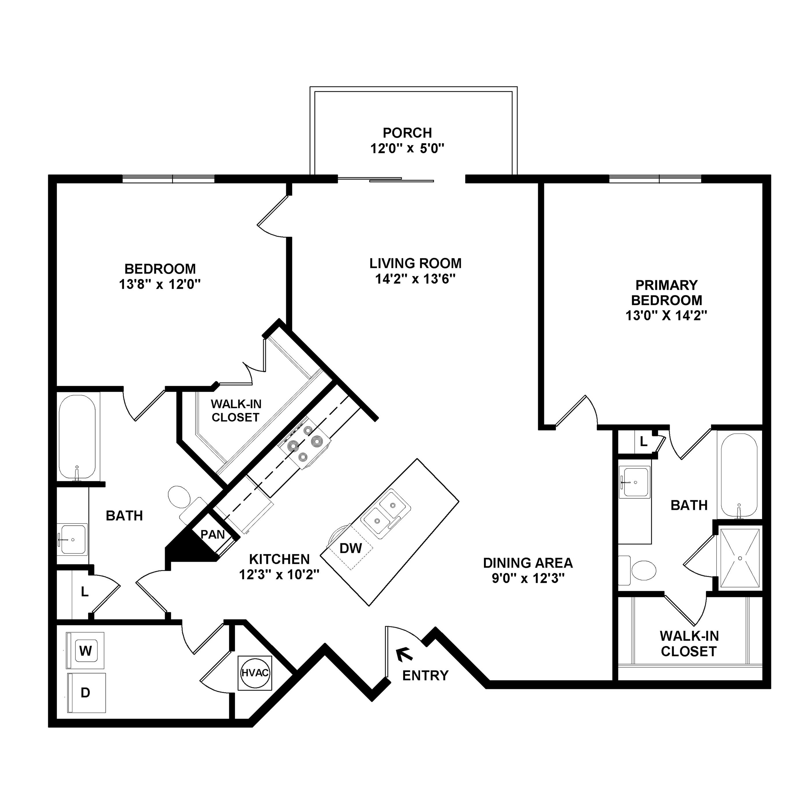 Floor Plan Image of Apartment Apt 149