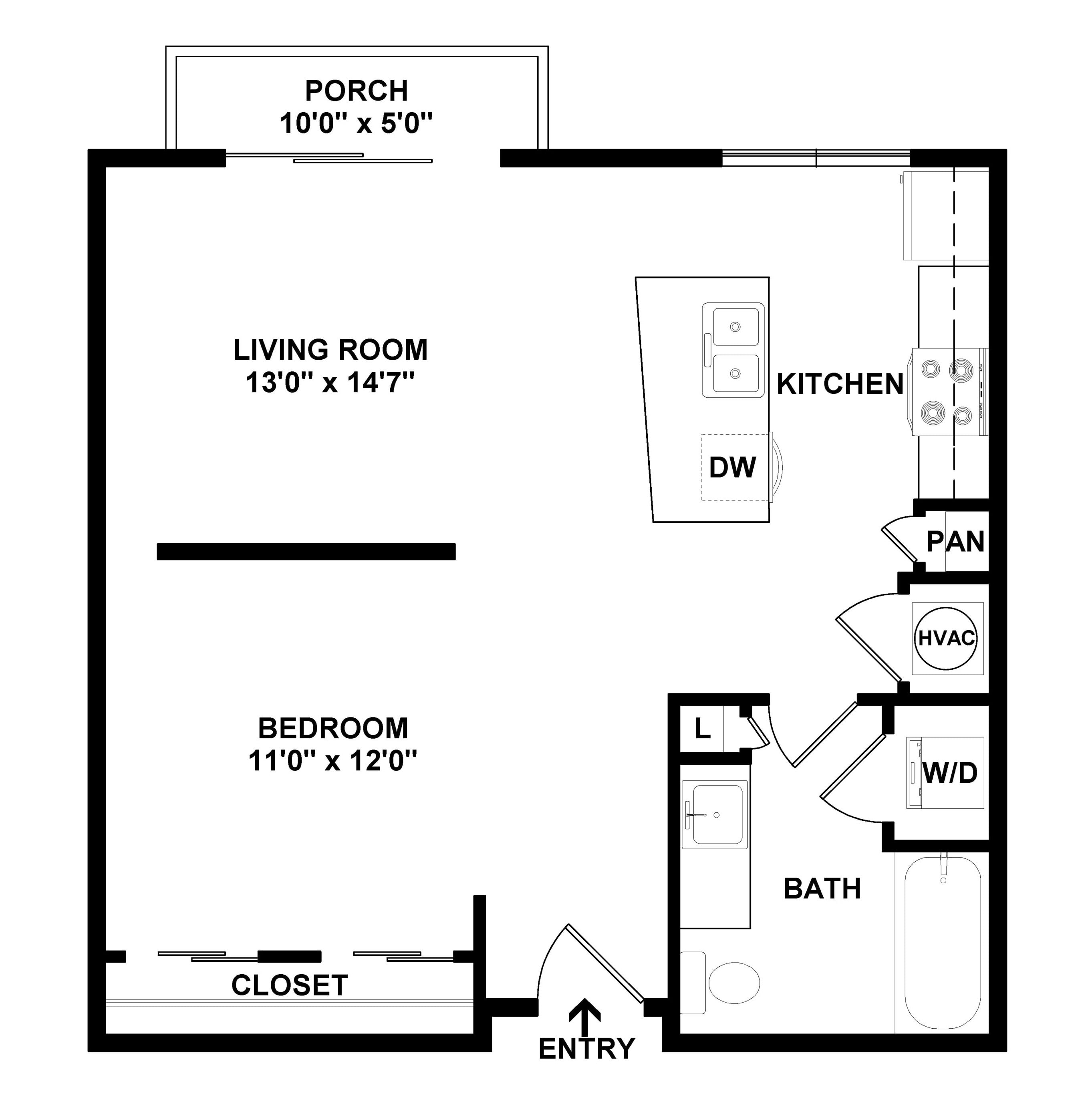 Floor Plan Image of Apartment Apt 221
