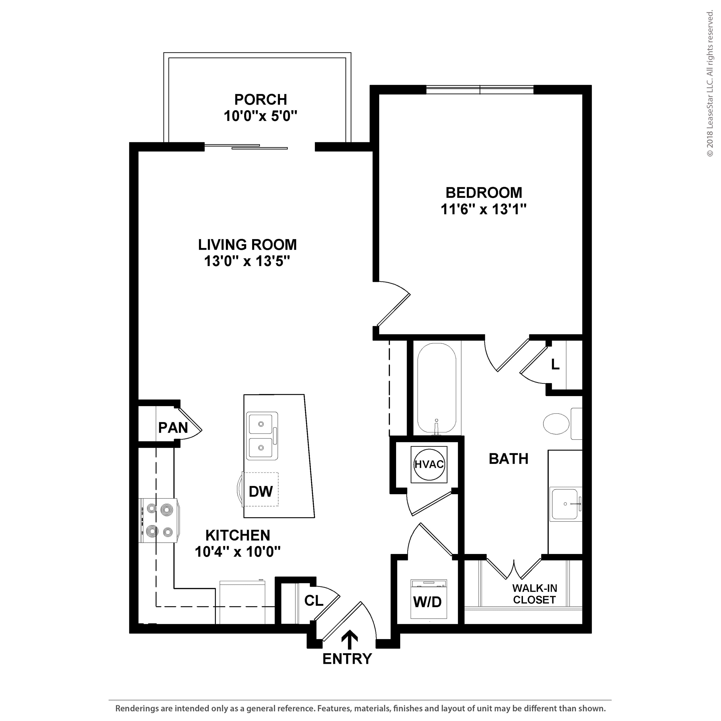 Floor Plan Image of Apartment Apt 207