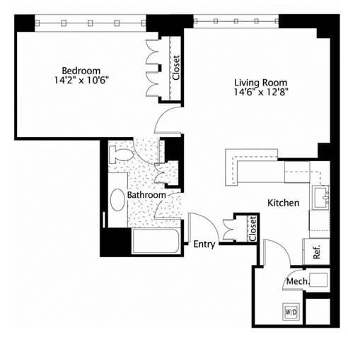 Apartment 0611 floorplan