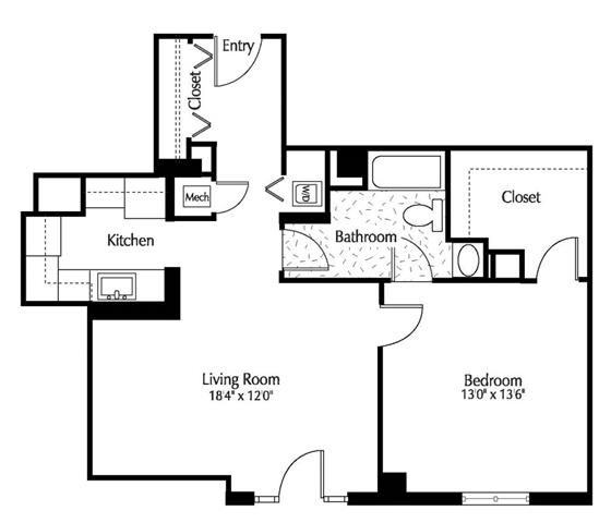 Apartment 0306 floorplan
