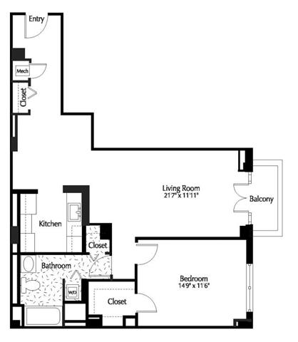 Apartment 0508 floorplan