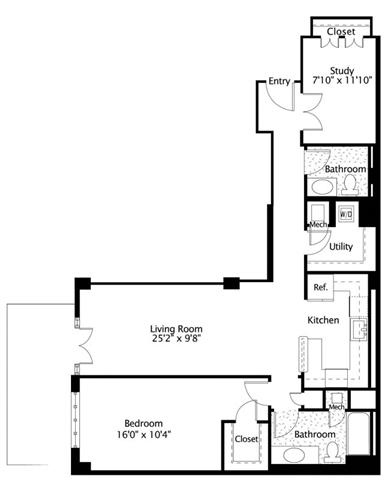 Apartment 0415 floorplan